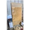 Image 1 : AVALON WHITE ELECTRIC JUG STYLE COLD / HOT WATER DISPENSER & WOODEN LIGHT MAPLE 39" X 79" TABLE TOP