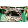 Image 2 : GREENLEE 2448 METAL 24"W X 48"L X 24"H MOBILE STORAGE BOX WITH ASSORTED CONSTRUCTION SITE HOSE