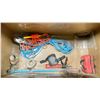 Image 2 : KNAACK 4824 METAL 24"W X 48"L X 34"H MOBILE STORAGE BOX WITH ASSORTED CONSTRUCTION SITE TOOLS