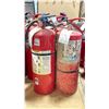 Image 2 : 8 ASSORTED LARGE RED COMMERCIAL FIRE EXTINGUISHERS *BUYER TO CERTIFY*