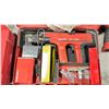 Image 2 : HILTI DX 450 INDUSTRIAL AIR ACTUATED GUN IN HARD TRANSPORT CASE WITH ASSORTED CAPS & HARDWARE