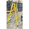 Image 2 : WERNER 6' YELLOW INDUSTRIAL STEP LADDER