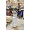 Image 1 : BALDOR 8250W GREY INDUSTRIAL BENCH GRINDER - MOUNTED ON HEAVY DUTY PEDESTAL STAND