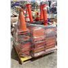 Image 2 : PALLET OF TRAFFIC CONTROL EQUIPMENT  INCLUDES CONES, FOLDING BARRICADES, SIGNAGE ETC
