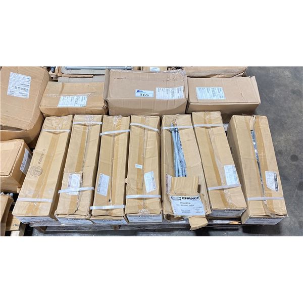 PALLET OF ASSORTED INDUSTRIAL HEAVY DUTY MACHINE BOLTS