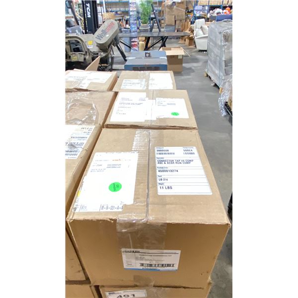 3 CASES OF UB 214 ALUMINUM H-TYPE COMPRESSION CONNECTORS 500 PER CASE