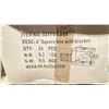 Image 2 : 6 CASES OF 4" SQUARE ELECTRICAL BOXES WITH BRACKET