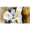 Image 8 : PALLET OF ASSORTED LIGHT BULBS, ELECTRIC INSULATORS, BRACKET MOUNTS, OUTLET BOX EXTENDERS & MORE