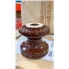 Image 2 : 1 BOX & CRATE OF PPC INSULATORS CERAMIC SPOOL INSULATORS PART NO. 5101BROWN