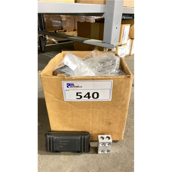 BOX OF APPROX 13 RAYCHEM POWER GEL 600V GEL IN LINE SPLICERS