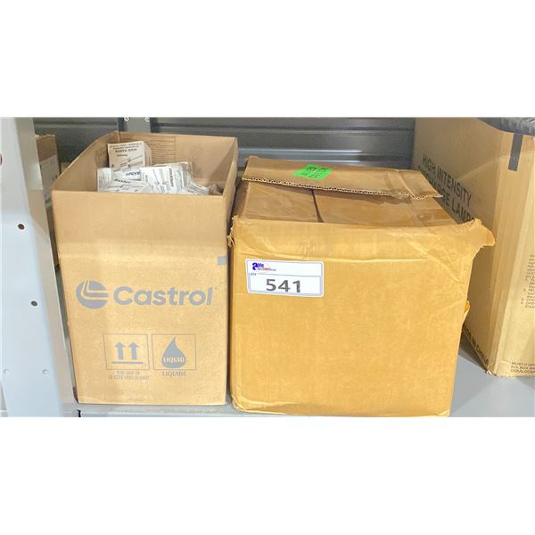 2 BOXES OF ASSORTED ALUMINUM H-TYPE COMPRESSION CONNECTORS & ASSORTED TE CONNECTIVITY