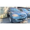 Image 4 : 2006 ACURA MDX, 4DR SUV, BLUE, VIN 2HNYD18946H001280