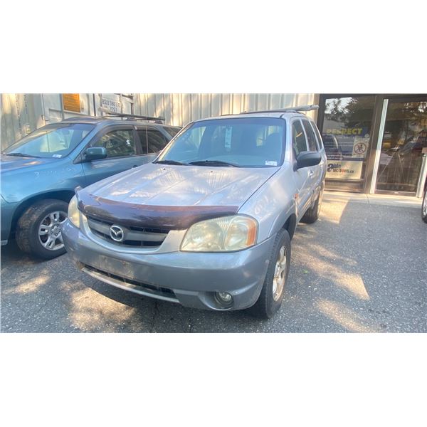 2002 MAZDA TRIBUTE LX-V6, 4DR SUV, GREY, VIN 4F2CU09102KM10270