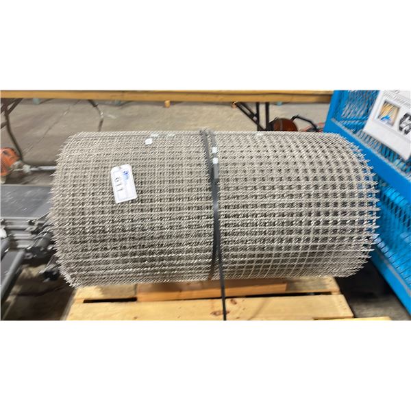 APPROX 30 FT OF STAINLESS STEEL CRIMP MESH