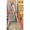 Image 2 : WERNER 6' ORANGE INDUSTRIAL STEP LADDER