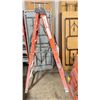 Image 2 : WERNER 6' ORANGE INDUSTRIAL STEP LADDER