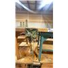 Image 3 : PAIR OF INDUSTRIAL WORK TABLES DIFFERENT SHAPES AND DIMENSIONS BOTH WITH TWO TABLE VISES ON EITHER