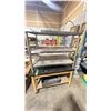 Image 2 : PAIR OF INDUSTRIAL WORK TABLES DIFFERENT SHAPES AND DIMENSIONS 1-STAINLESS STEEL 2- METAL BASE WITH