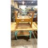 Image 2 : PAIR OF INDUSTRIAL WORK TABLES DIFFERENT SHAPES AND DIMENSIONS