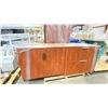 Image 1 : CHERRY WOOD OFFICE STORAGE/WALL UNIT
