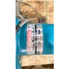 Image 2 : MAKITA 2400B MITER SAW, STACK OF FIRE EXTINGUISHER SIGNS & BOX OF ASSORTED STEEL FISH TAPE