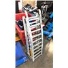 Image 5 : 4 VEHICLE DOLLIES, ASSORTED JACK STANDS, SCISSOR JACK AND PRIME SINGLE METAL RAMP - BIN NOT INCLUDED