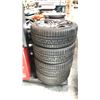 Image 1 : SET OF ROYAL BLACK ACURA WHEELS 225/40R19 MS 100V EXTRA LOAD