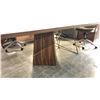 Image 3 : ROVE CONCEPTS WALNUT GLASS TOP 88" X 47" BOARDROOM TABLE