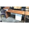 Image 2 : ROVE CONCEPTS WALNUT/MARBLE 63" X 31" DESIGNER DESK