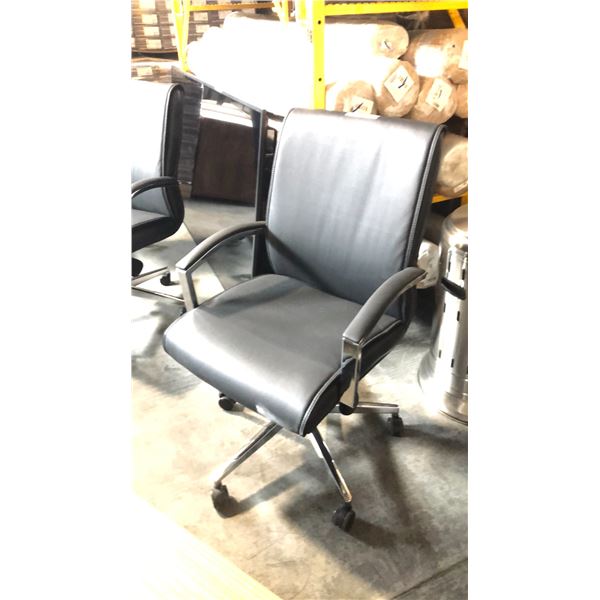 BLACK HDL JUPITER HYPNOS MID-BACK OFFICE CHAIR