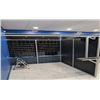 Image 2 : BLACK/ALUMINUM FRAME MODULAR OFFICES AND RECEPTION DESK - MUST TAKE ALL