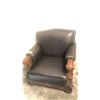 Image 2 : BLACK TUFTED VINTAGE LOOK ARMCHAIR