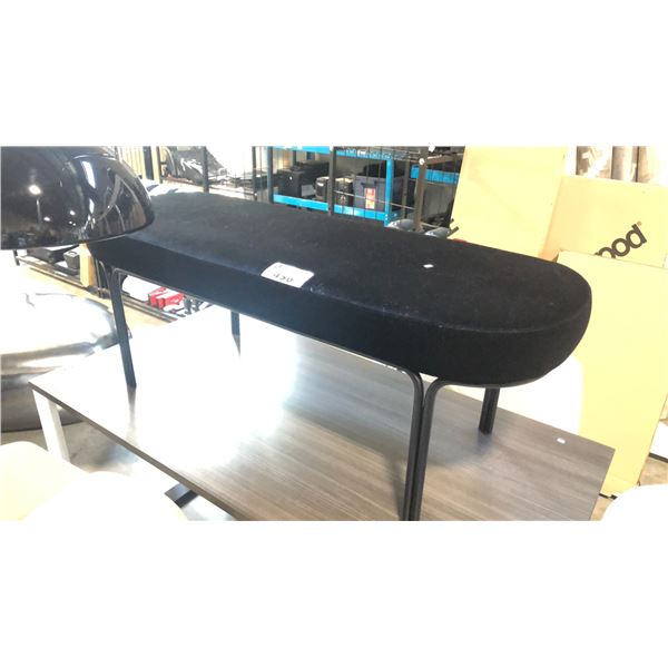 BLACK ANGELO BENCH PUFIK BY ROVE CONCEPTS D19" X W52" X H19"