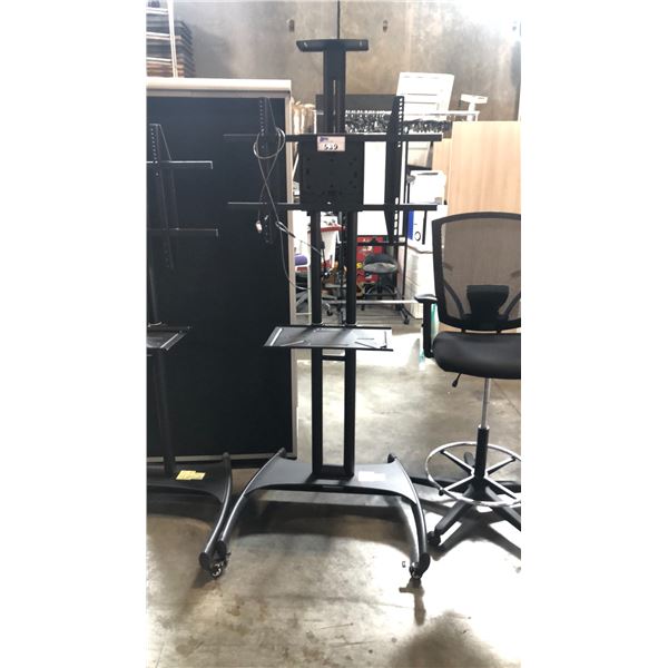 BLACK KANTO MOBILE DISPLAY FLOOR LCD STAND