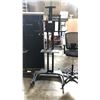 Image 1 : BLACK KANTO MOBILE DISPLAY FLOOR LCD STAND