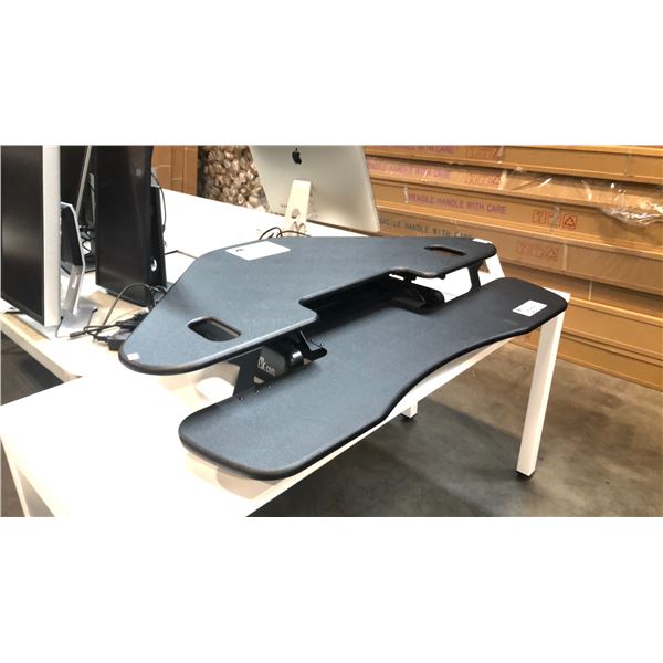 BLACK VARIDESK CUBE CORNER 48" STANDING DESK CONVERTER