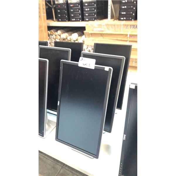 3 DELL 24" COMPUTER MONITOR CIRCA-2016 W/ POWER CABLE