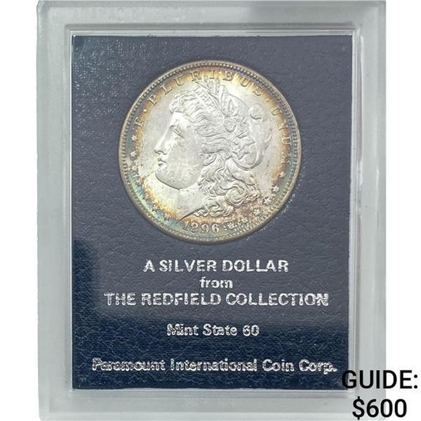 1896 Morgan Silver Dollar REDFIELD MS65