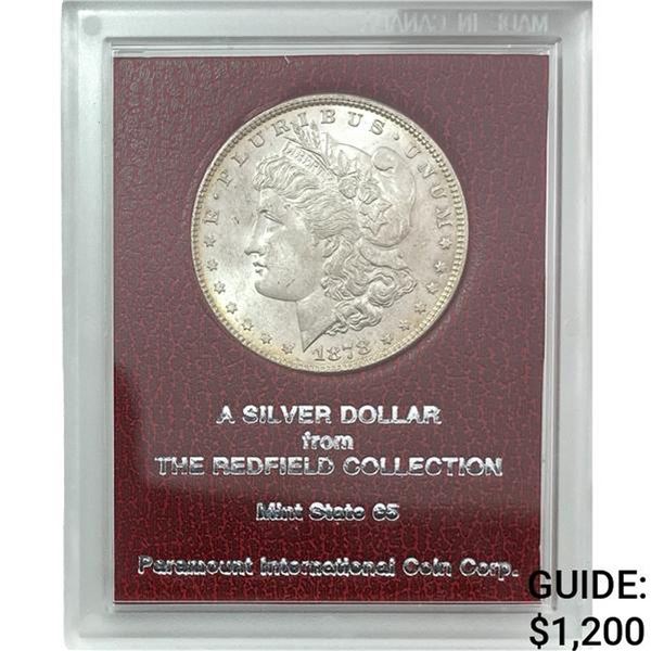 1878 Morgan Silver Dollar REDFIELD MS65