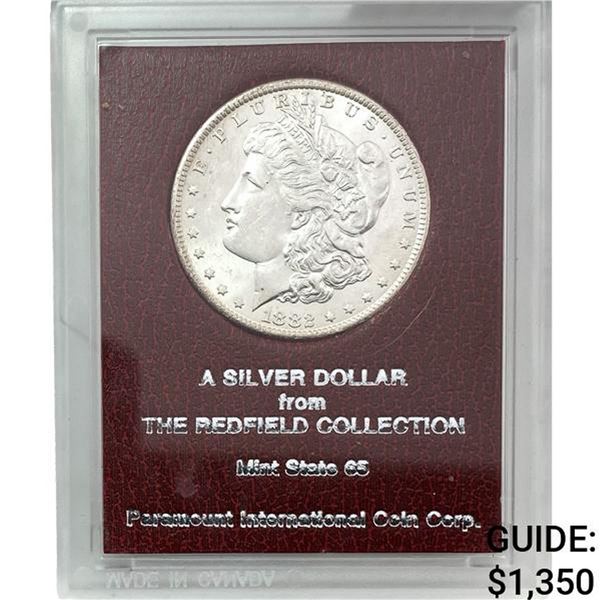 1882-CC Morgan Silver Dollar REDFIELD MS65