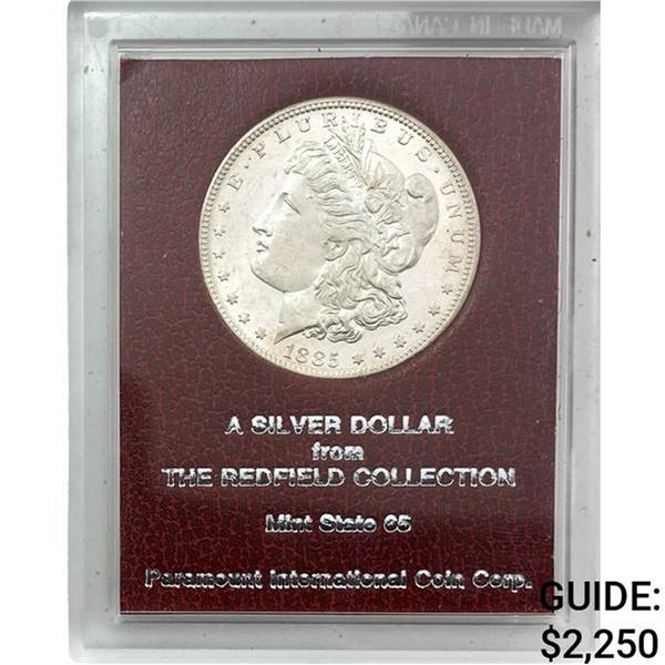 1885-S Morgan Silver Dollar REDFIELD MS65