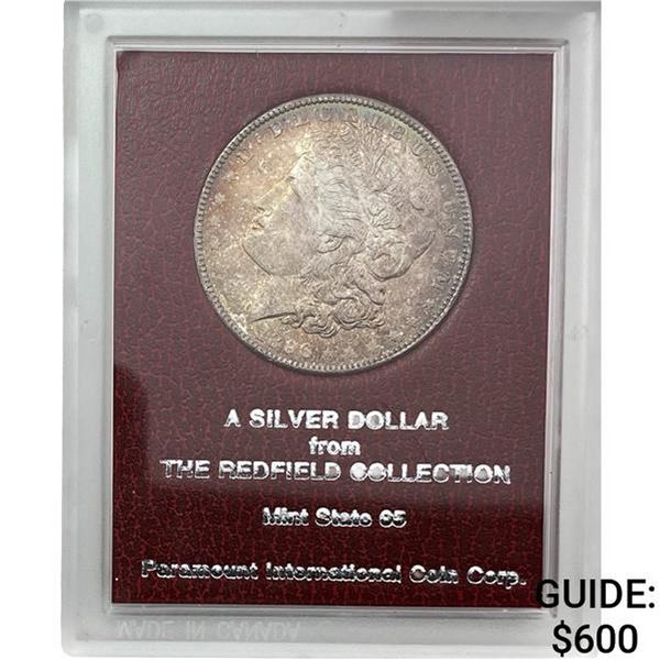 1896 Morgan Silver Dollar REDFIELD MS65