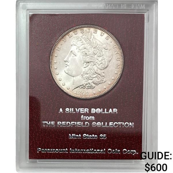 1898 Morgan Silver Dollar REDFIELD MS65