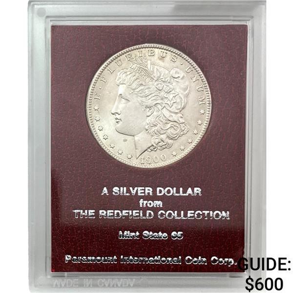 1900 Morgan Silver Dollar REDFIELD MS65