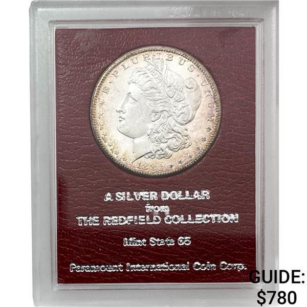 1880-S Morgan Silver Dollar REDFIELD MS65
