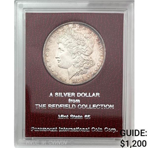 1878 Morgan Silver Dollar REDFIELD MS65
