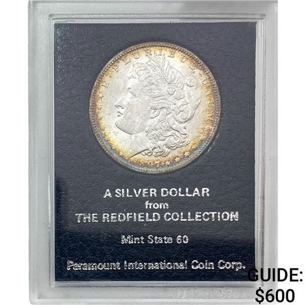 1897 Morgan Silver Dollar REDFIELD MS60