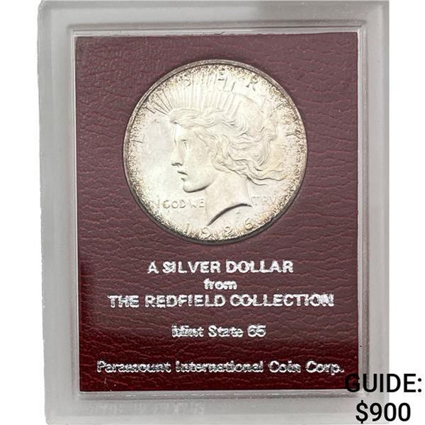 1926-S Silver Peace Dollar REDFIELD MS65