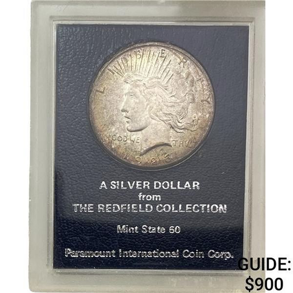 1926 Silver Peace Dollar REDFIELD MS60