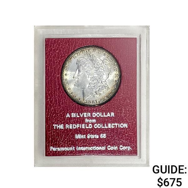 1881-S Morgan Silver Dollar REDFIELD MS65